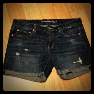 AE jean distressed shorts size 8